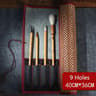 Retro Bamboo Calligraphy Brush Roll Up Case For Painting  Art Supplies 14