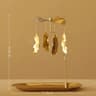 Gold Rotating Tealight Candle Holder For Romantic Wedding  Home Decor 9