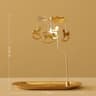 Gold Rotating Tealight Candle Holder For Romantic Wedding  Home Decor 11