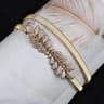 Womens Luxury Elastic Gold Leaf Chain Waist Belt For Dresses  Fashion Styling 6