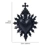 Minimalist Flaming Heart Arrow Resin Wall Pendant Decor 6