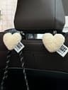 Plush Heart Car Seat Hooks Cute Backseat Bag  Clothes Hangers 9