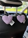 Plush Heart Car Seat Hooks Cute Backseat Bag  Clothes Hangers 14