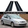 Gloss Black Window Pillar Trim Stickers For Peugeot  Citroen Models 9