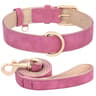 Soft PU Leather Dog Collar And Leash Set For Small  Medium Dogs 11
