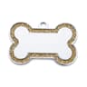 Personalized Glitter Pet ID Tag DoubleSided Bone Name Pendant For Dogs  Cats 13