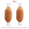 Chicken Leg Plush Squeaky Dog Toy Interactive Bone Chew Toy For Dogs  Cats 8