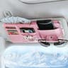 Car Seat Sun Visor Organizer With Multi Pocket Document  Pen Holder 9