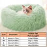Soft Plush Donut Calming Pet Bed For Cats  Small Dogs 9