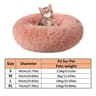 Soft Plush Donut Calming Pet Bed For Cats  Small Dogs 10