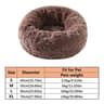 Soft Plush Donut Calming Pet Bed For Cats  Small Dogs 6
