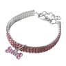 Luxury Rhinestone Dog Collar With Engraved Name Tag  Adjustable Crystal Puppy Collar For Small Dogs 6