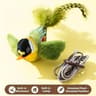 Interactive Bird Cat Toy With Sound  Catnip  Wall Hanging Chasing Toy For Indoor Cats 7