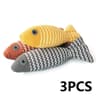 3PCS Catnip Fish Kicker Toy Set Interactive Chew  Exercise Plush Toys For Indoor Cats 8