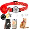 Glow AirTag Cat Collar With GPS Tracker Holder QR ID Tag  Safety Bell 9