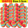 Rainbow EVA Interactive Pet Toy Balls For Cats  Puppies Chew Chase  Training Set 10