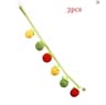 Felt Hanging Cat Teaser Toy With Bell  Squeaky Interactive Training Wand 6