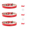 3Piece Soft PU Leather Cat Collar Set For Kittens Cats  Small Dogs 18