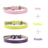 3Piece Soft PU Leather Cat Collar Set For Kittens Cats  Small Dogs 7