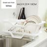 DryFlow Kitchen Dish Drying Rack With Drain Board  Countertop Organizer For Plates Bowls  Utensils 7