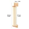 SkyTrail WallMounted Cat Climbing Shelf Set  Sisal Scratching Steps  Elevated Cat Playground 15