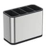 Stainless Steel Cutlery Drying Rack With 4 Compartments  Countertop Silverware Organizer  Utensil C 6