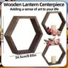Hexagon Floating Wall Shelf For Bathroom And Bedroom Decor 4