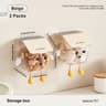 Wall Mounted Onion Garlic  Ginger Storage Basket With DustProof Lid 5