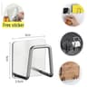 Stainless Steel Kitchen Sponge Holder With Self Adhesive Mount  Sink Drain Rack  Wall Storage Organ 8