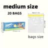 Reusable Double Lock Food Storage Bags  LeakProof Reusable Food Storage Bags For Refrigerator  Free 7