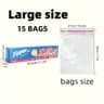 Reusable Double Lock Food Storage Bags  LeakProof Reusable Food Storage Bags For Refrigerator  Free 8