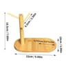 Bamboo Mug Tree Holder Coffee Cup Rack With 6 Hooks NonSlip Countertop Organizer 8