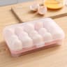 15Grid Egg Storage Container With Secure Lid For Refrigerator  Travel 5