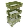 Mini Rolling Storage Trolley Display Rack  Decorative Organizer Cart For Dollhouses  Creative Displ 8