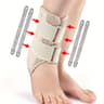 Spring Stabilized Adjustable Ankle Support Sleeve With Breathable Mesh 6