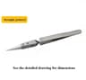 Precision Ceramic Tip Anti Static Soldering Tweezers Heat Resistant Electronics Repair Tool 6