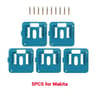 5 Pack Wall Mount Battery Holder For Makita 18V Batteries 6