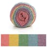 Rainbow Segment Dyed Crochet Yarn 5 Strand Soft Knitting Yarn For Baby Blankets Hats Scarves 9