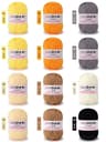 066 Lb 12 Piece Milk Cotton Yarn Set Soft Crochet Knitting Yarn For Sweaters Hats Scarves And DIY C 17