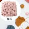 4 Roll Pompom Chunky Polyester Yarn For Crochet Arm Knitting  DIY Crafts 6