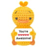 Positive Energy Crochet Doll Handmade Amigurumi Desk Decor  Gift 27