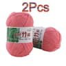 2 Pack Soft Bamboo Yarn For Baby Knitting And Crochet Lightweight Summer Yarn 26