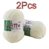 2 Pack Soft Bamboo Yarn For Baby Knitting And Crochet Lightweight Summer Yarn 28