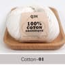QJH 100 Cotton Sport Weight Yarn Set 6 Balls For Crochet Amigurumi And Baby Knitting 8