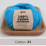 QJH 100 Cotton Sport Weight Yarn Set 6 Balls For Crochet Amigurumi And Baby Knitting 27