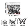12Piece 3D Blood Rose Butterfly Halloween Wall Stickers For Gothic Party Decor 7