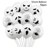 12 Piece Halloween Foil Balloon Set Ghost Pumpkin Bat Party Decorations 6