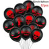 12 Piece Halloween Foil Balloon Set Ghost Pumpkin Bat Party Decorations 7