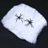 Stretchable Artificial Spider Web White Halloween Haunted House Decor 7
