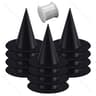 6 Or 12 Piece Hanging Black Witch Hats Halloween Porch Yard Decor 4